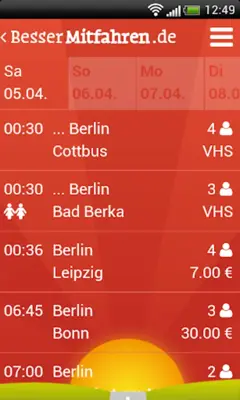 Mitfahrgelegenheit android App screenshot 4